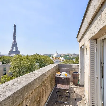 Designed With Ac-terrasse Vue Tour Eiffel * Paris
