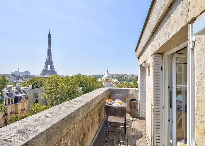 Designed Studio With Ac-Terrasse Vue Tour Eiffel