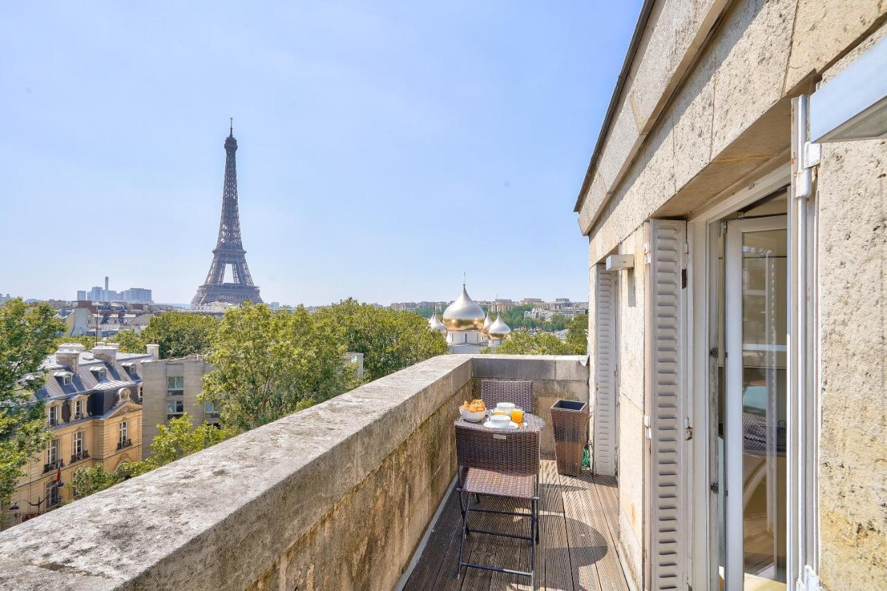 Designed With Ac-terrasse Vue Tour Eiffel * Parigi