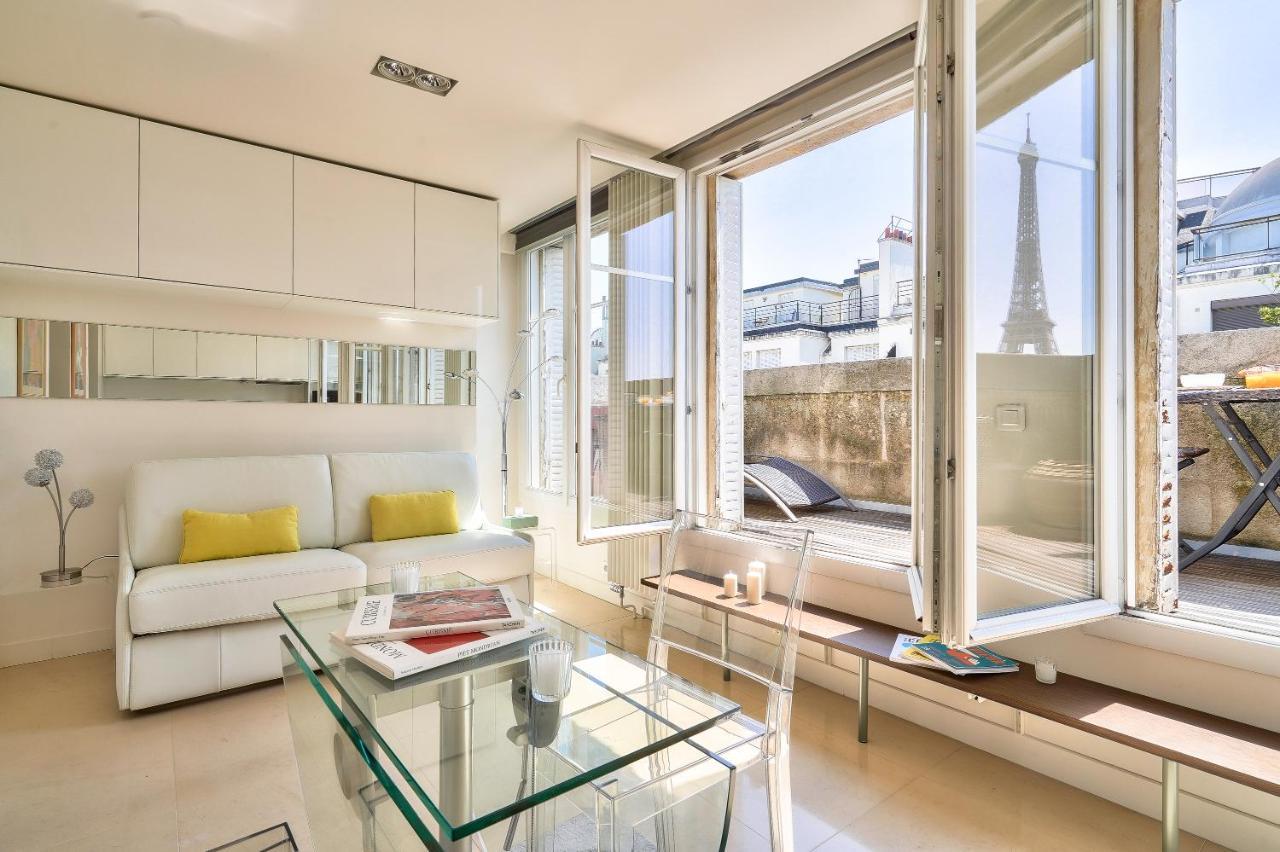 Designed With Ac-terrasse Vue Tour Eiffel * Parigi